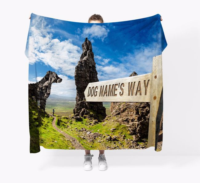 'Hiking Trail' - Personalised {breedFullName} Blanket